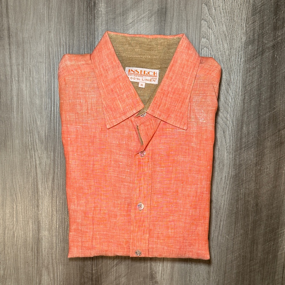 Inserch Collezione All Linen Short Sleeve Button Down - XL